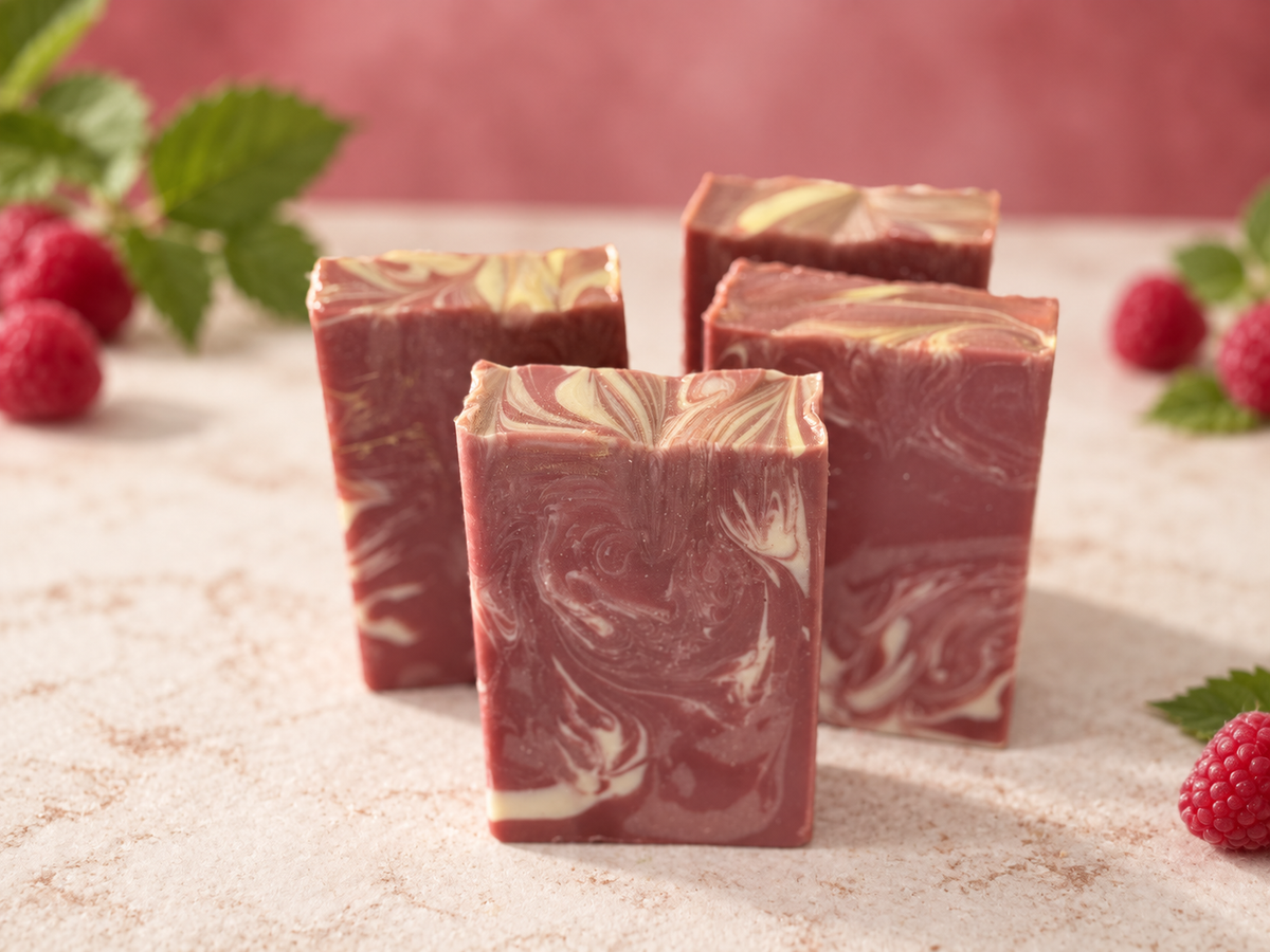 Rockin’ Raspberry Coconut Milk Vegan Soap – 5 oz